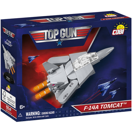COBI Top Gun Maverick F-14A Tomcat Jet, 55 Pieces Building Set