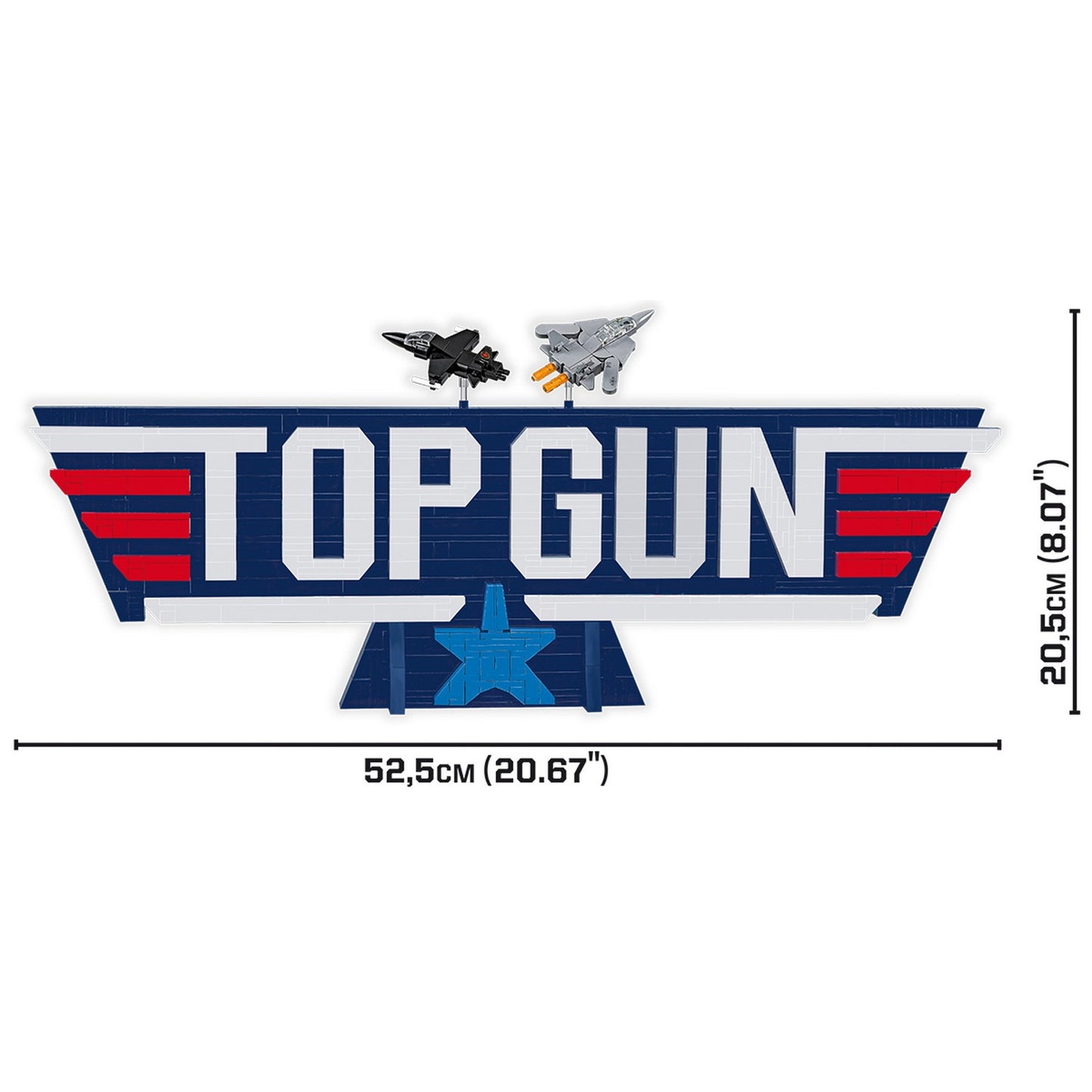 COBI Top Gun Maverick - Top Gun Logo, 628 Pieces Building Set