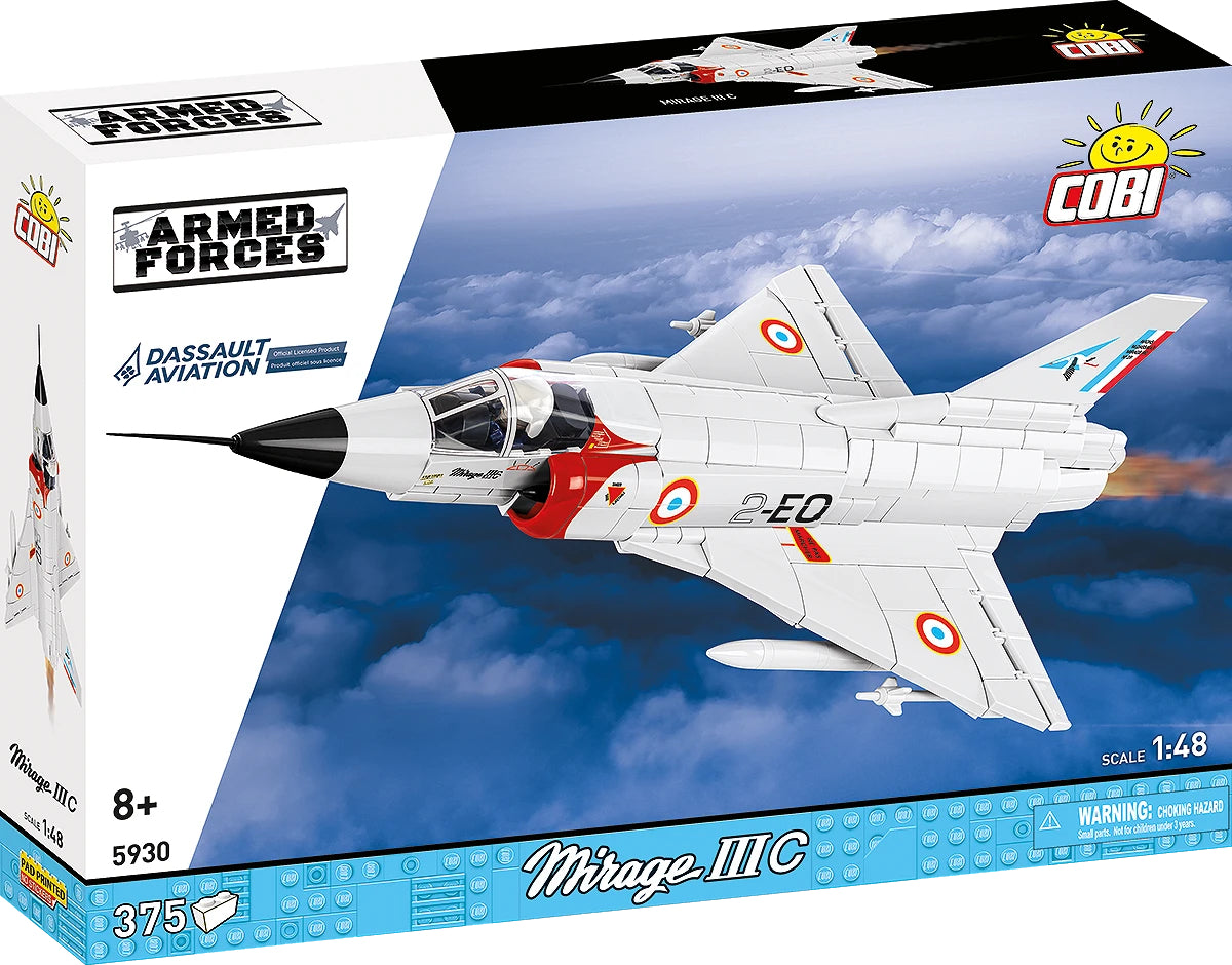 COBI Armed Forces Mirage III C Plane Building Set, 375 Pieces
