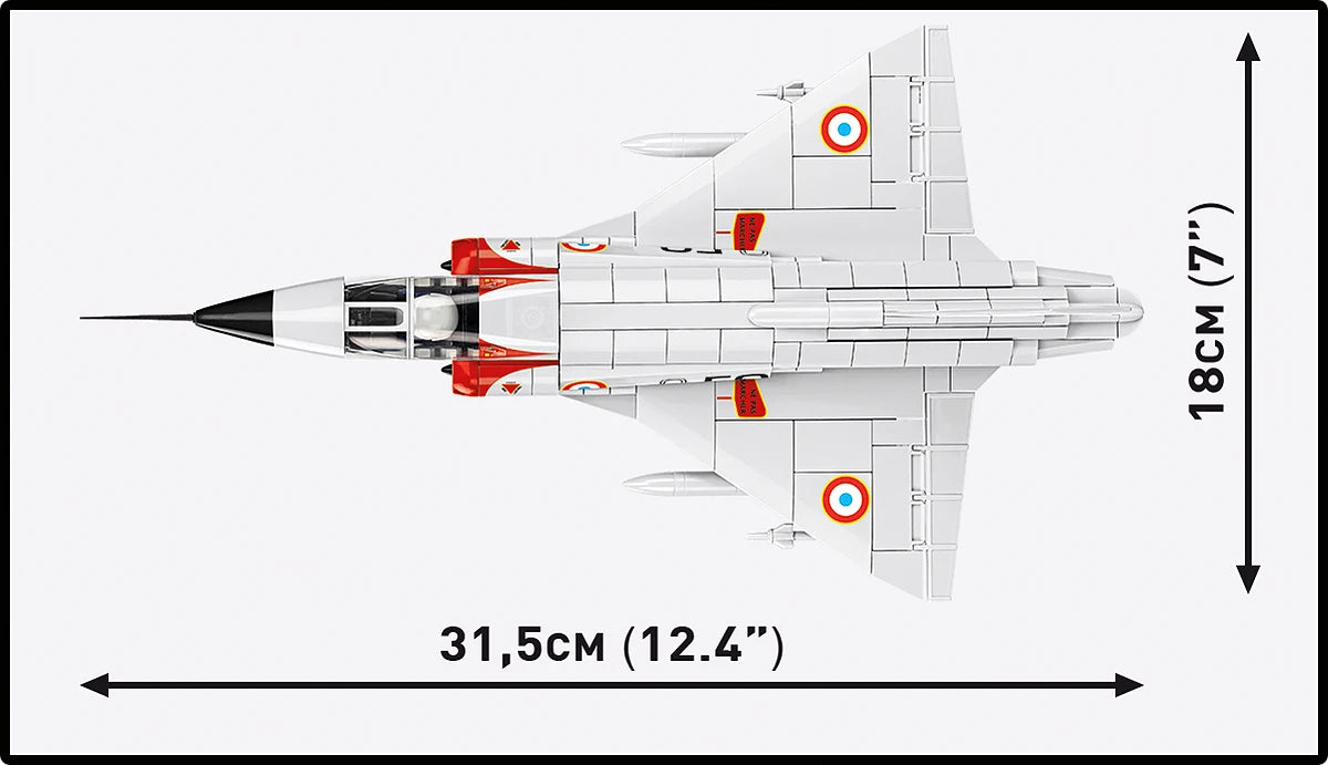 COBI Armed Forces Mirage III C Plane Building Set, 375 Pieces