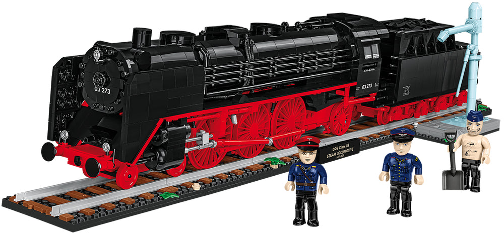 COBI Historical Collection Steam Locomotive DR BR 03 & Water Crane Building Set, 2721 Pieces