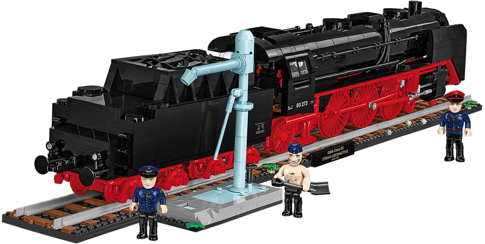 COBI Historical Collection Steam Locomotive DR BR 03 & Water Crane Building Set, 2721 Pieces