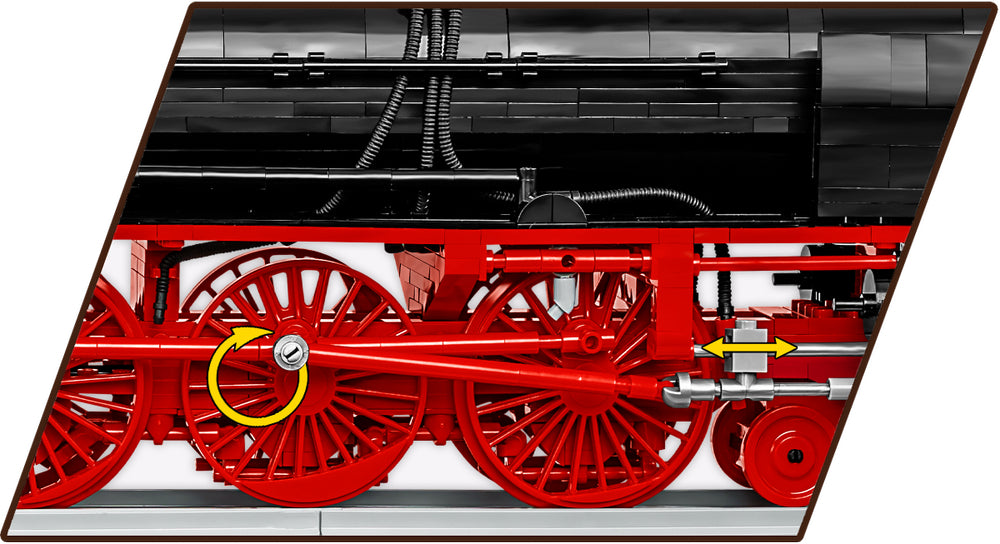 COBI Historical Collection Steam Locomotive DR BR 03 & Water Crane Building Set, 2721 Pieces