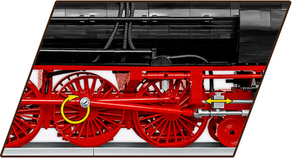 COBI Historical Collection Steam Locomotive DR BR 03 & Water Crane Building Set, 2721 Pieces