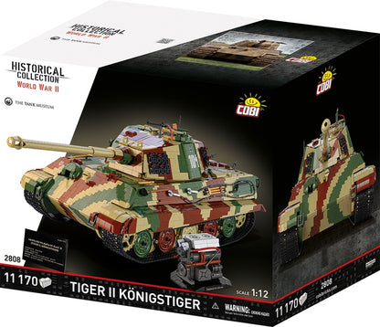 COBI Historical Collection 1:12 Scale WWII Tiger II Konigstiger Tank Building Set, 11170 Pieces