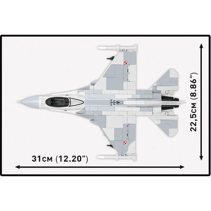 COBI Armed Forces SU-57 Felon Aircraft F-16C Fighting Falcon (PL) Plane Building Set, 463 Pieces