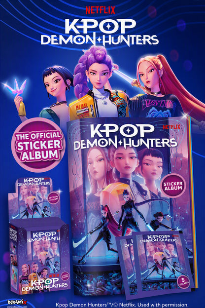 Netflix KPop Demon Hunters Starter Pack Sticker Album with Two Sticker Packs