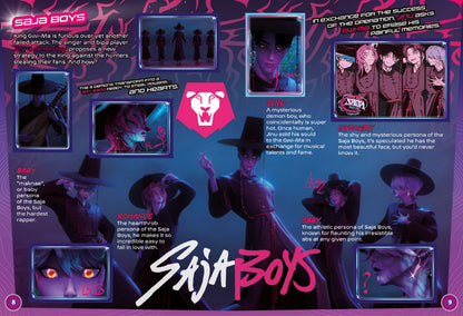 Netflix KPop Demon Hunters Starter Pack Sticker Album with Two Sticker Packs