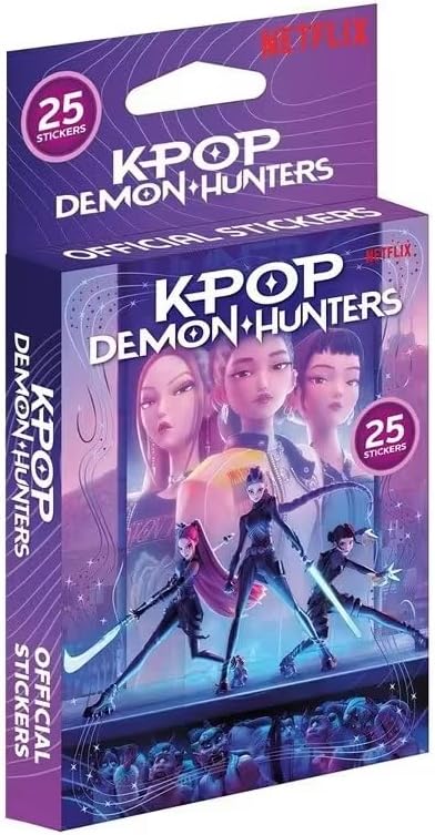 Netflix KPop Demon Hunters Collectible Stickers 5-Pack (25 Stickers Total)