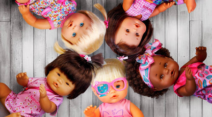 Nenucos of the World African Baby Doll - Dark Skin Tone with Brown Eyes, 12" Doll