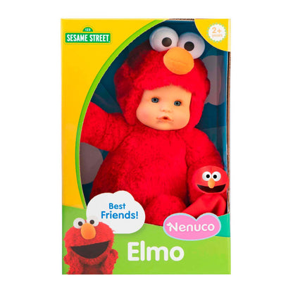 Nenuco Sesame Street Dress up Doll with Elmo Costume, 12" Doll Designed For Toddlers 2+