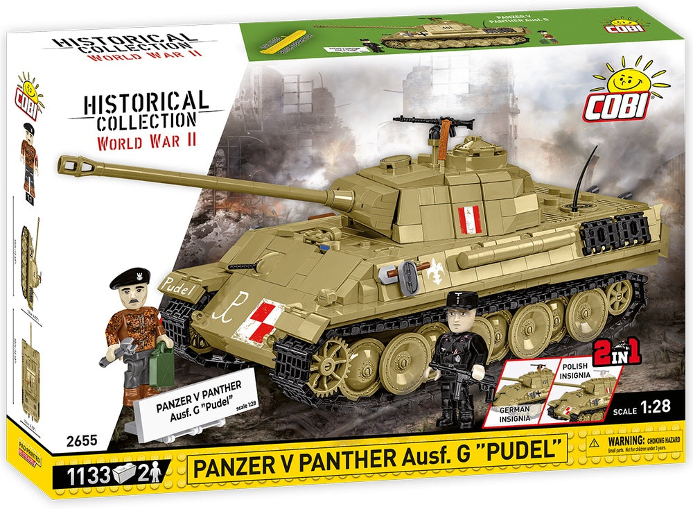 COBI Historical Collection Panzer V Panther AUSF. G "Pudel" Tank