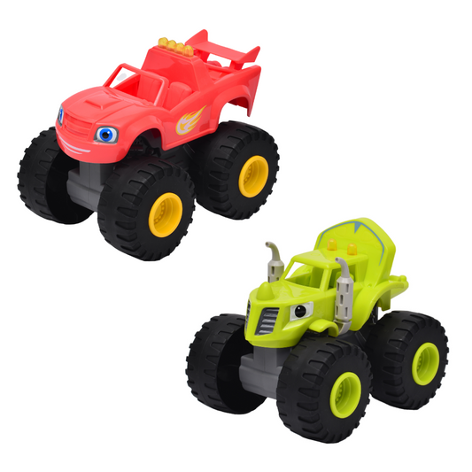 Legend Toys Blaze and the Monster Machines 1:24 Free-Wheels Lights and Sounds Vehicle 2-Pack