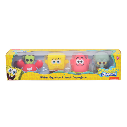 Legend Toys SpongeBob SquarePants Water Squirter Toys 4-Pack – Bath & Pool Fun Set-  Officially Licensed