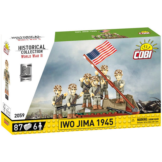 COBI Historical Collection Raising the Flag on Iwo Jima Building Set, 87 Pieces