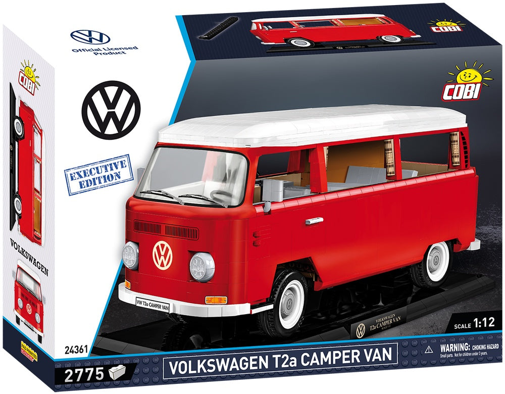 COBI Cars 1:12 Scale Volkswagen T2A Camper Van - Executive Edition Building Set, 2775 Pieces