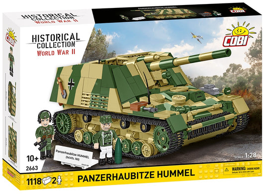 COBI Historical Collection WWII Panzerhaubitze Hummel Building Set, 1118 Pieces