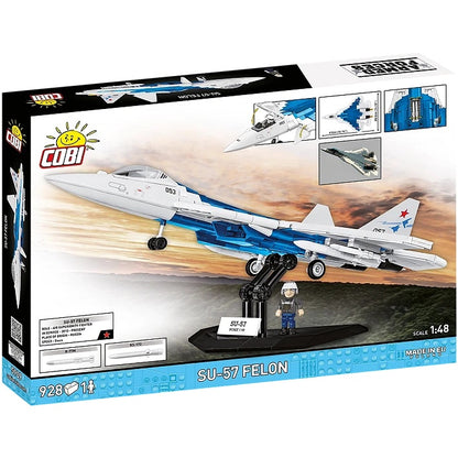 COBI Armed Forces SU-57 Felon Plane Building Set, 928 Pieces