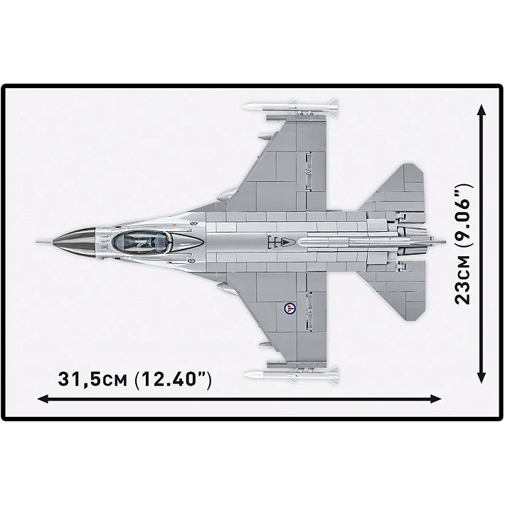 COBI Armed Forces SU-57 Felon Aircraft F-16AM Fighting Falcon Plane Building Set, 495 Pieces