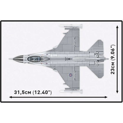 COBI Armed Forces SU-57 Felon Aircraft F-16AM Fighting Falcon Plane Building Set, 495 Pieces