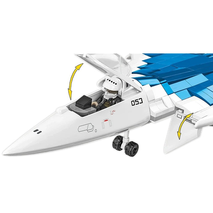 COBI Armed Forces SU-57 Felon Plane Building Set, 928 Pieces