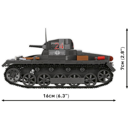 COBI Historical Collection WWII Panzerkampfwagen I (France 1940) Tank Building Set, 654 Pieces