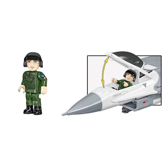 COBI Armed Forces SU-57 Felon Aircraft F-16C Fighting Falcon (PL) Plane Building Set, 463 Pieces