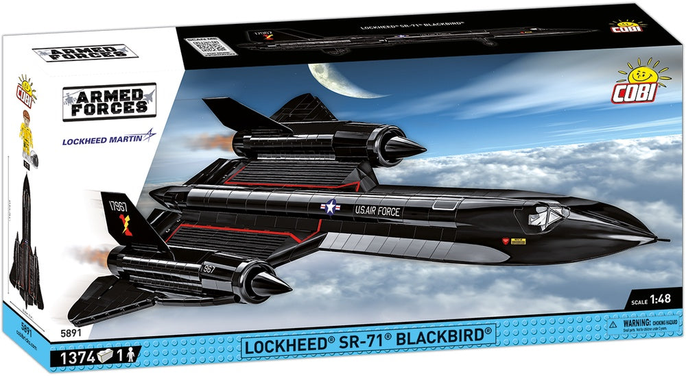 COBI Armed Forces Lockheed® SR-71® Blackbird® Aircraft Building Set, 1374 Pieces