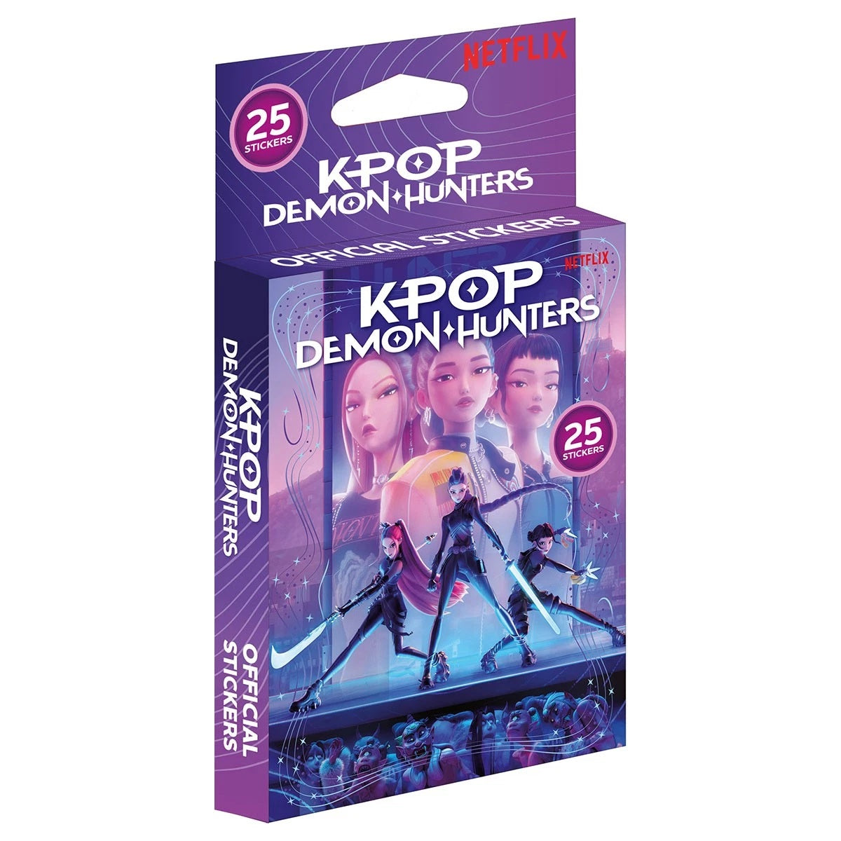 Netflix KPop Demon Hunters Collectible Stickers 5-Pack (25 Stickers Total)