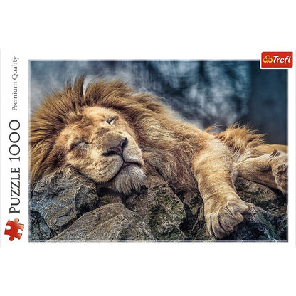 Trefl 1000 Piece Jigsaw Puzzle, Sleeping Lion