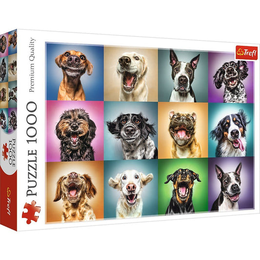 Trefl 1000 Piece Jigsaw Puzzle, Funny Dog Portraits