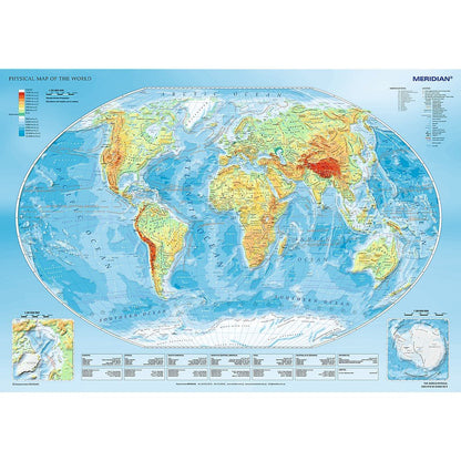 Trefl 1000 Piece Jigsaw Puzzle, Physical Map of the World