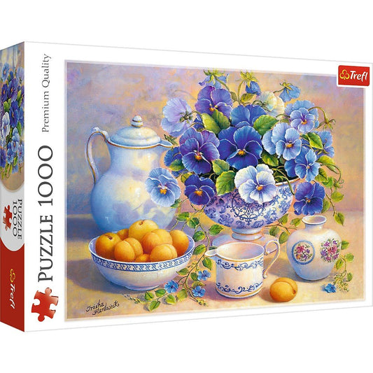 Trefl 1000 Piece Jigsaw Puzzle, The Blue Bouquet