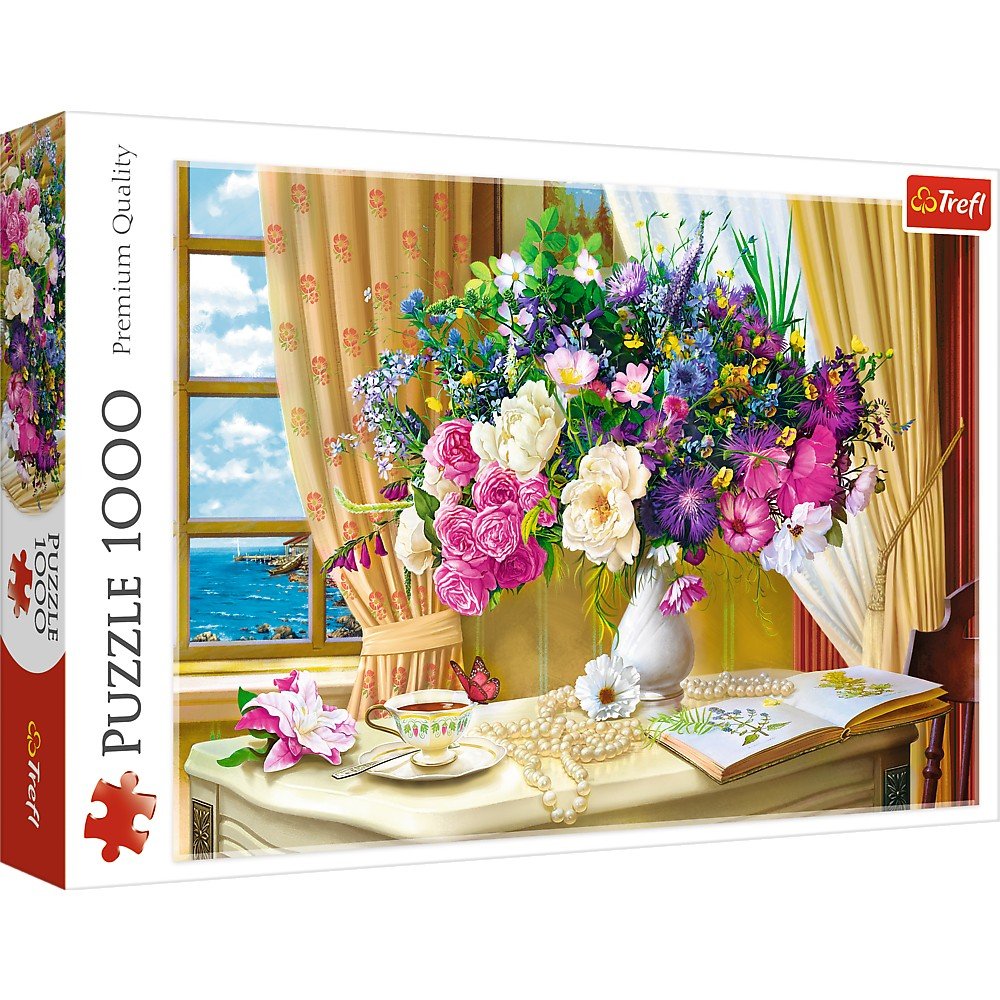 Trefl 1000 Piece Jigsaw Puzzle, Flowers in the Morning