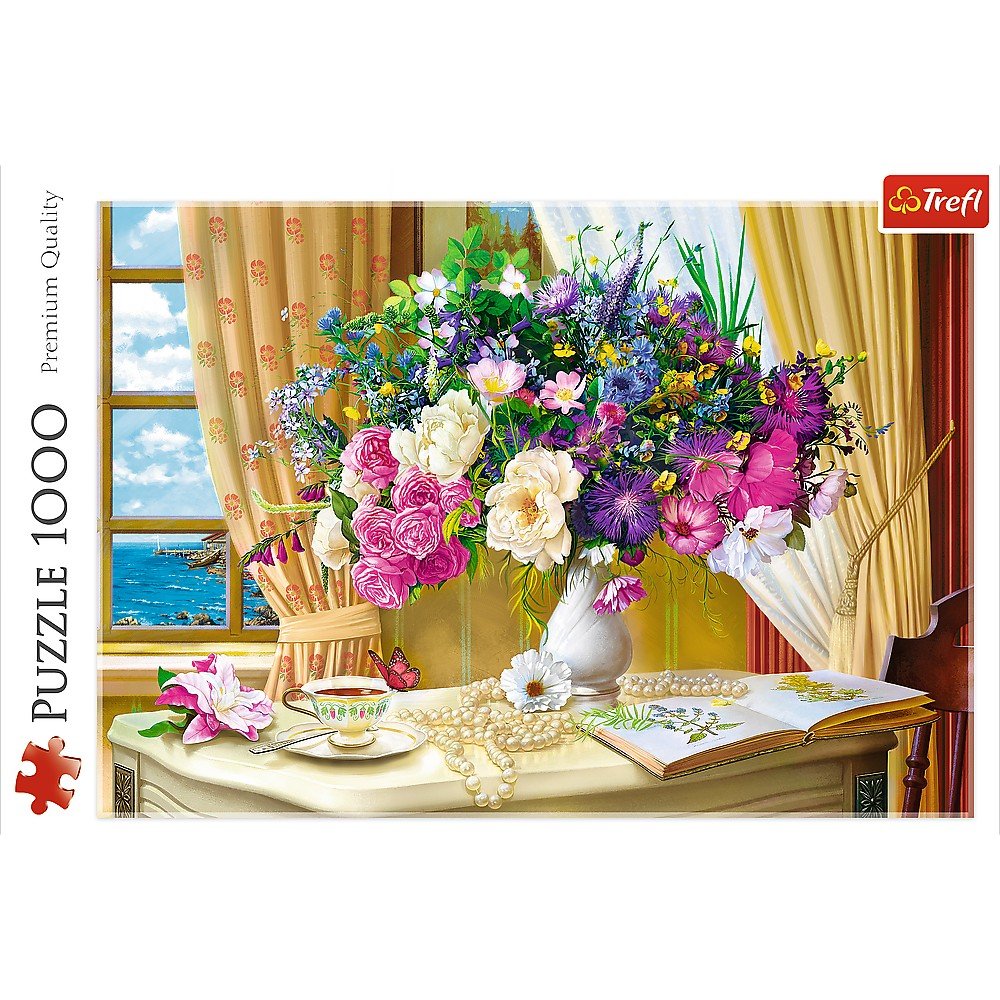 Trefl 1000 Piece Jigsaw Puzzle, Flowers in the Morning