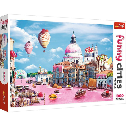 Trefl 1000 Piece Jigsaw Puzzle, Funny Cities Sweets in Venice
