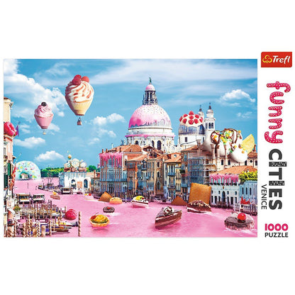 Trefl 1000 Piece Jigsaw Puzzle, Funny Cities Sweets in Venice