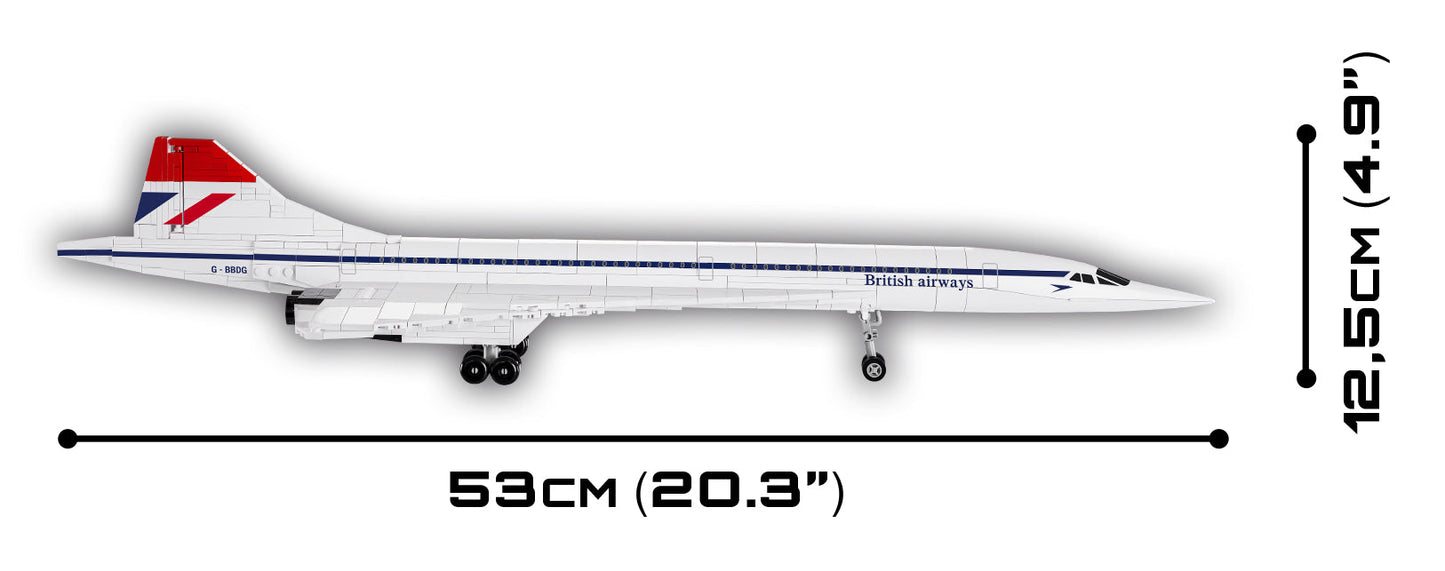 COBI Historical Collection Brooklands Museum G-BBDG Concorde Turbojet Plane