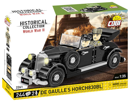 COBI Historical Collection World War II De Gaulle's Horch830BL Vehicle