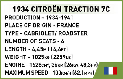 COBI Historical Collection Citroen Traction 7C Vehicle