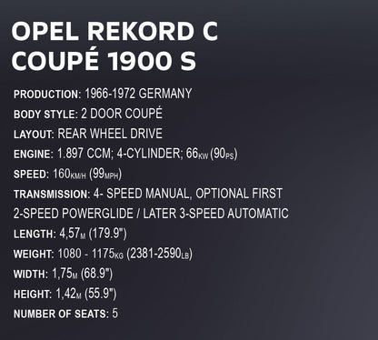 COBI Opel Rekord C Coupé Vehicle
