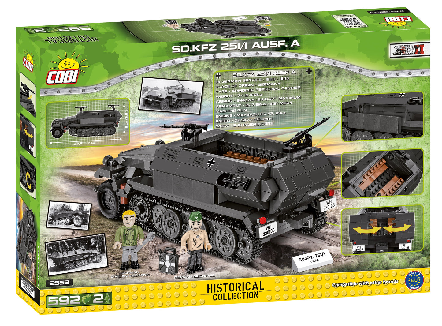 COBI Historical Collection Sd.Kfz.251/1 Ausf.A Vehicle