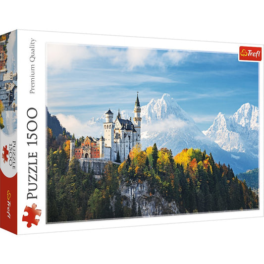 Trefl 1500 Piece Jigsaw Puzzle Bawarian Alps, Neuschwanstein Castle, Germany