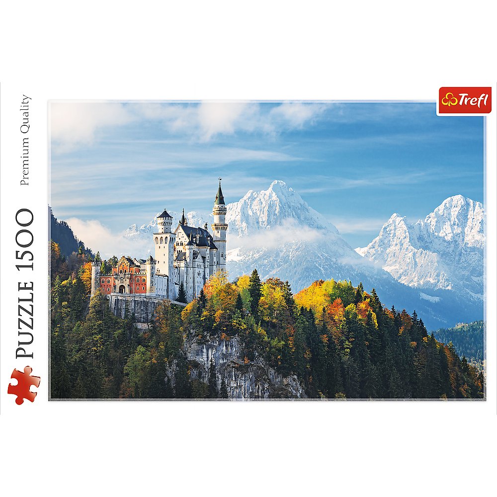 Trefl 1500 Piece Jigsaw Puzzle Bawarian Alps, Neuschwanstein Castle, Germany