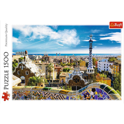 Trefl 1500 Piece Jigsaw Puzzle Park Gell, Barcelona, Spain