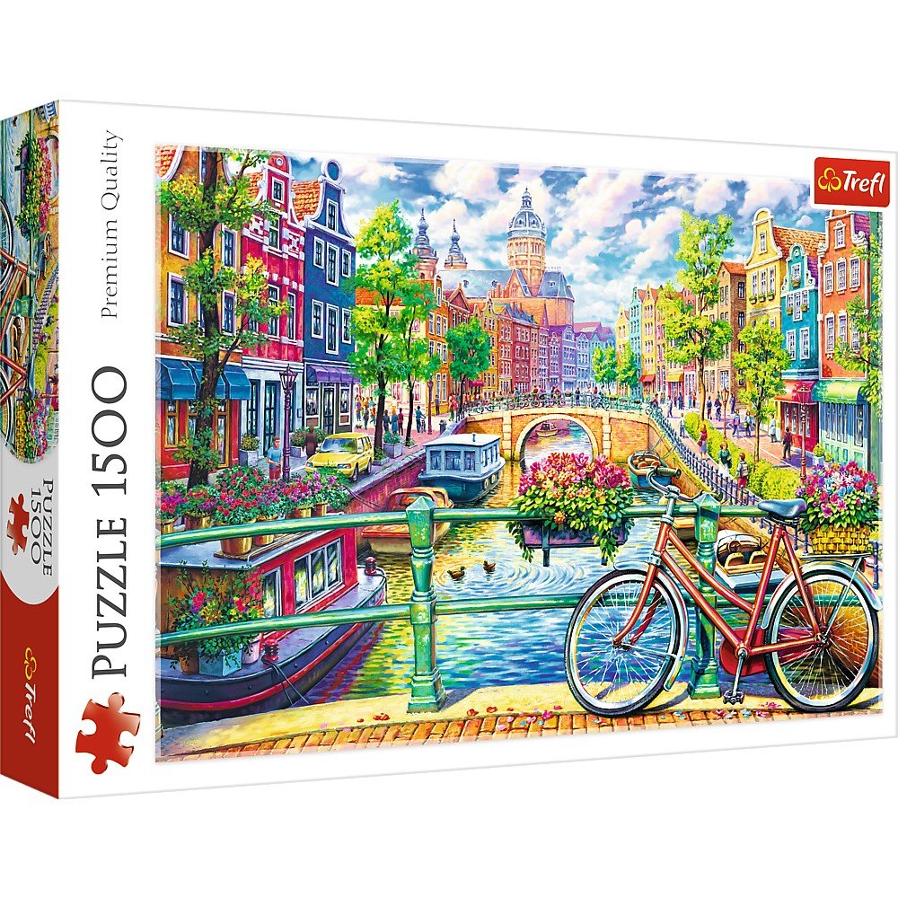 Trefl 1500 Piece Jigsaw Puzzle Amsterdam Canal, The Netherlands