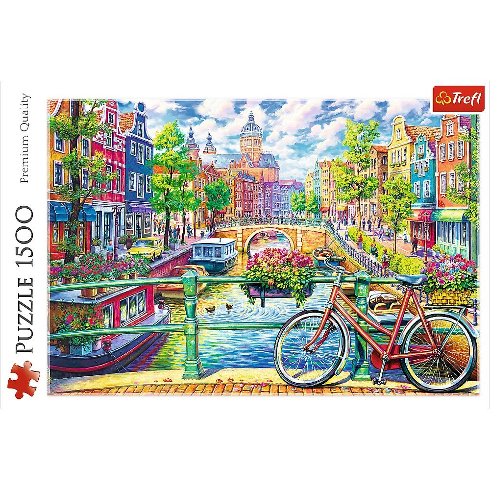 Trefl 1500 Piece Jigsaw Puzzle Amsterdam Canal, The Netherlands