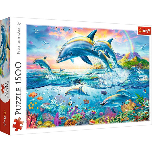 Trefl 1500 Piece Jigsaw Puzzle Dolphin Family