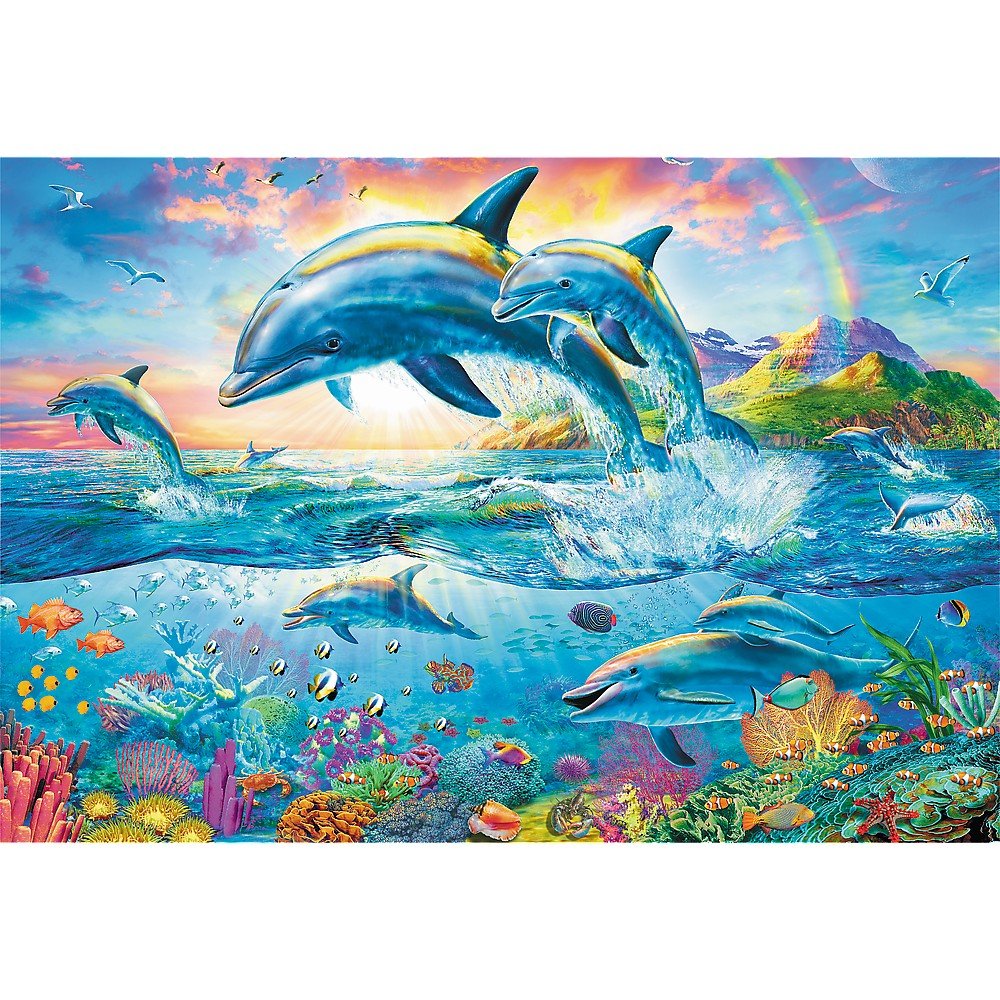 Trefl 1500 Piece Jigsaw Puzzle Dolphin Family