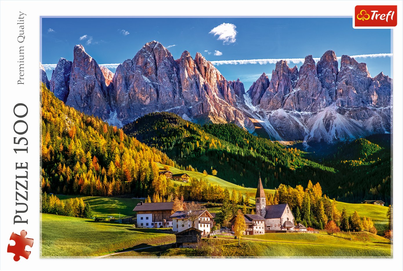 Trefl 1500 Piece Jigsaw Puzzle Val di Funes valley, Dolomites, Italy